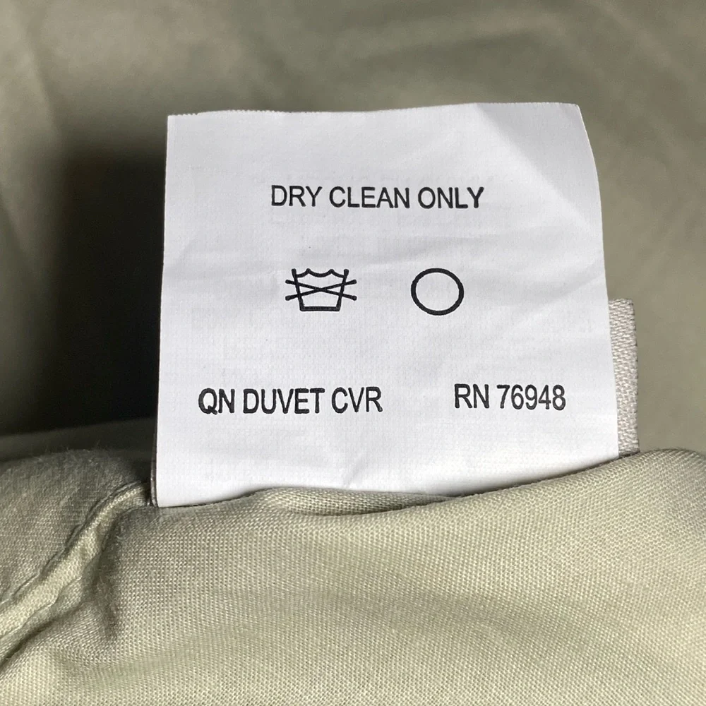 Sanctuary by l'erba Queen duvet cover sage‎ green